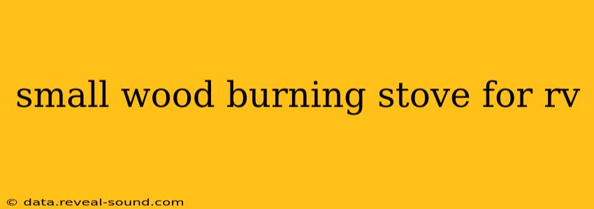 small wood burning stove for rv