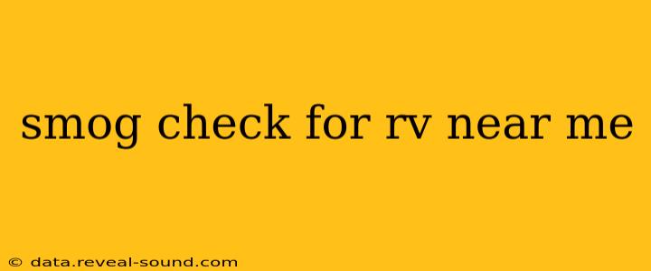 smog check for rv near me