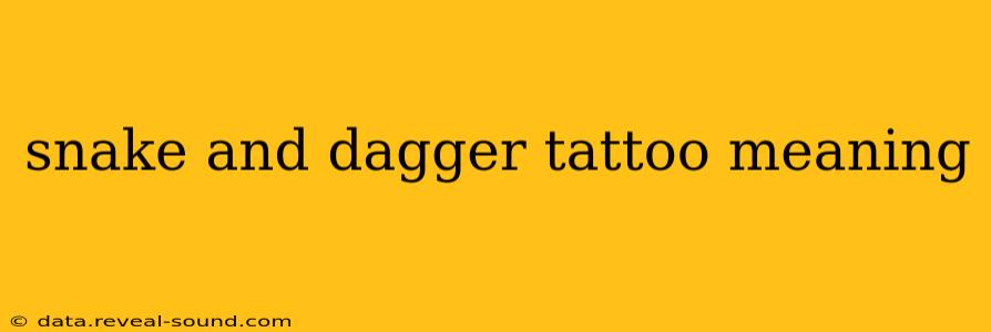 snake and dagger tattoo meaning