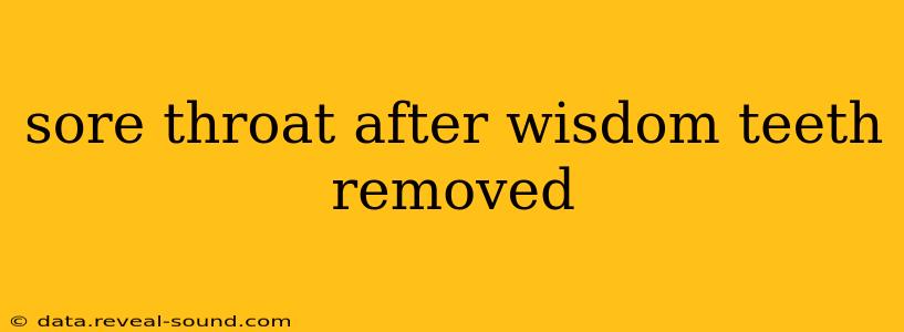 sore throat after wisdom teeth removed