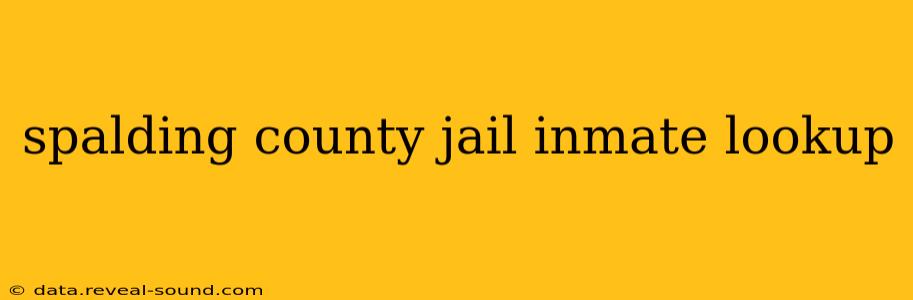 spalding county jail inmate lookup