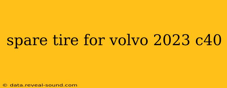 spare tire for volvo 2023 c40