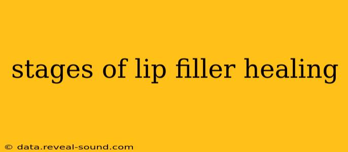 stages of lip filler healing