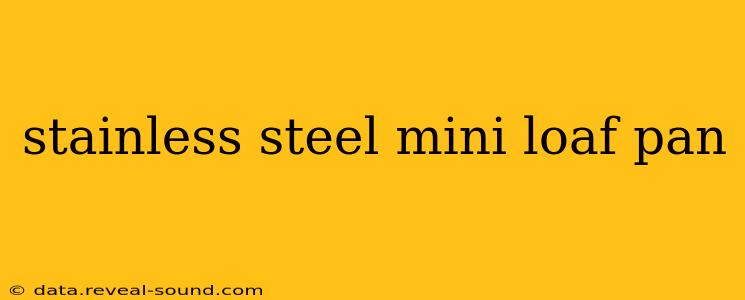 stainless steel mini loaf pan