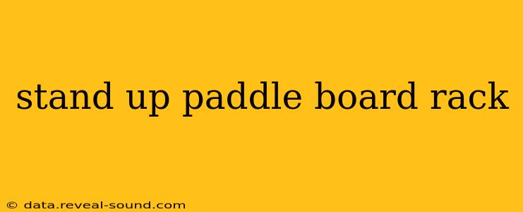 stand up paddle board rack