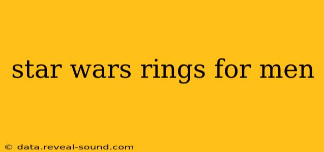 star wars rings for men