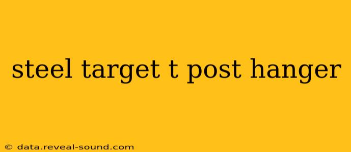 steel target t post hanger