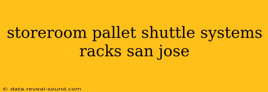 storeroom pallet shuttle systems racks san jose