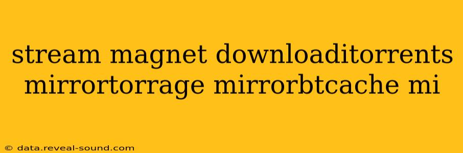 stream magnet downloaditorrents mirrortorrage mirrorbtcache mi