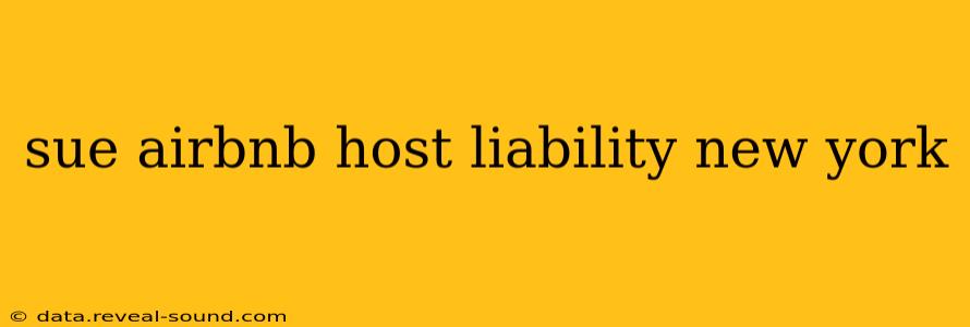 sue airbnb host liability new york