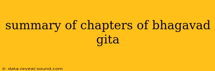 summary of chapters of bhagavad gita