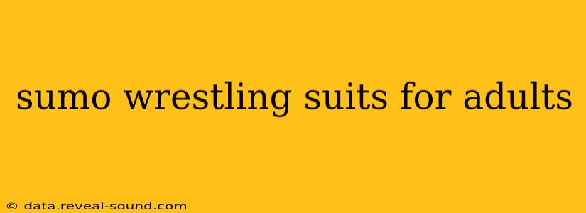 sumo wrestling suits for adults