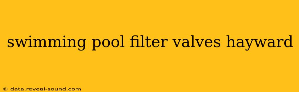 swimming pool filter valves hayward