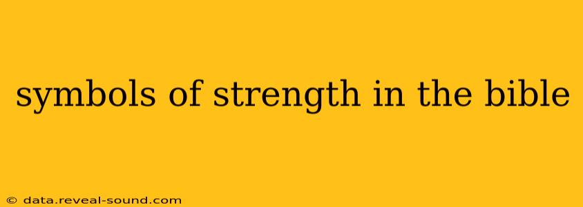 symbols of strength in the bible