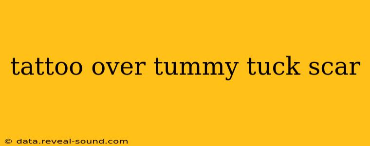 tattoo over tummy tuck scar