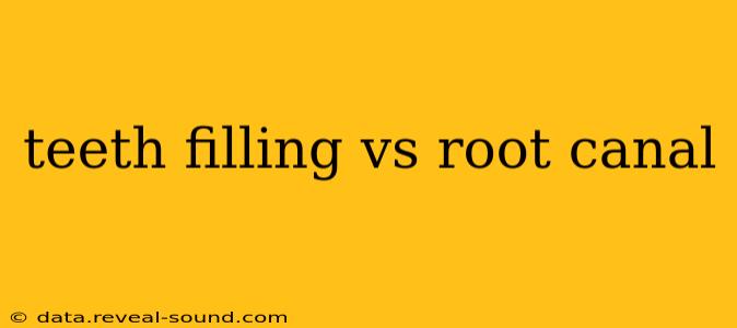 teeth filling vs root canal