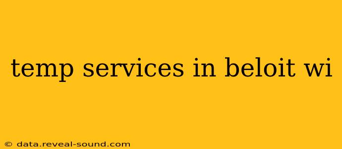 temp services in beloit wi