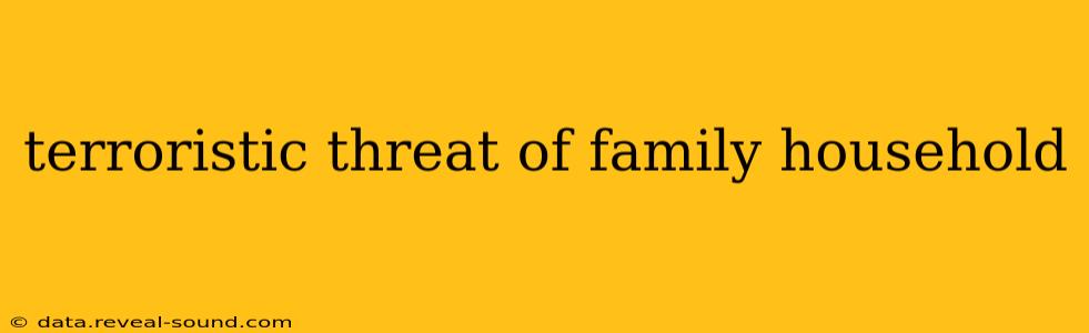 terroristic threat of family household