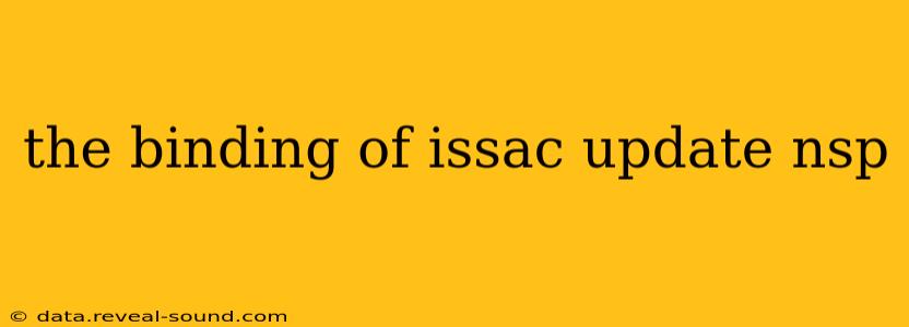 the binding of issac update nsp