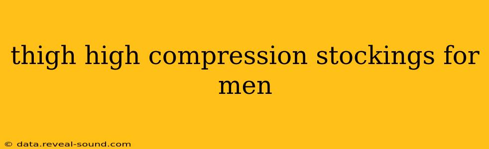 thigh high compression stockings for men