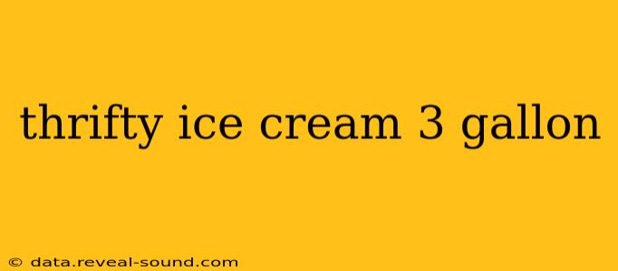 thrifty ice cream 3 gallon