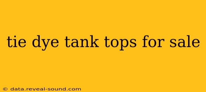 tie dye tank tops for sale
