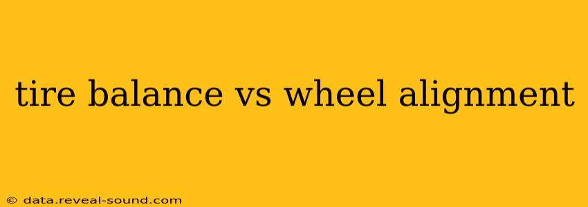 tire balance vs wheel alignment