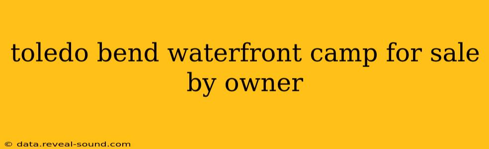 toledo bend waterfront camp for sale by owner