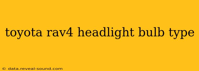 toyota rav4 headlight bulb type