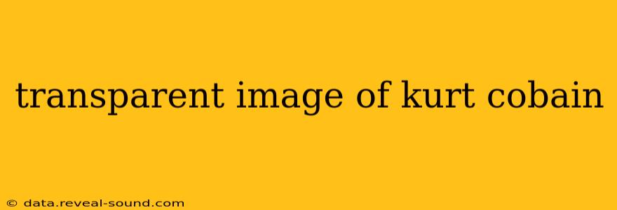 transparent image of kurt cobain