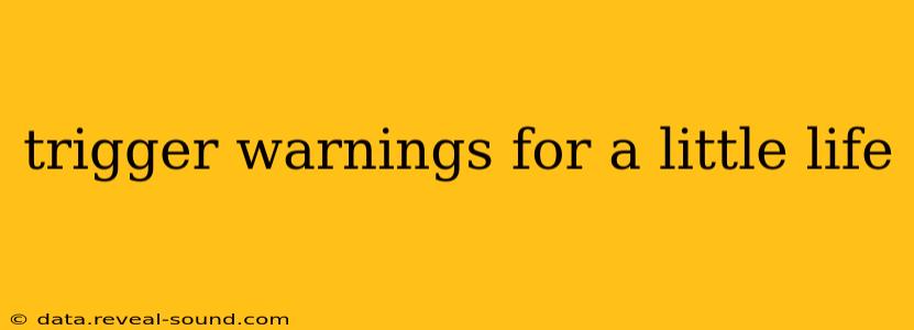 trigger warnings for a little life