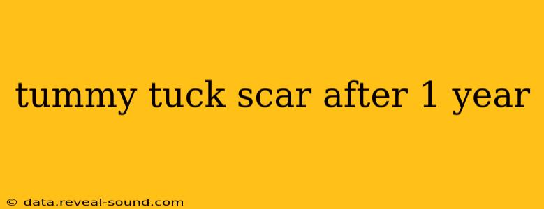 tummy tuck scar after 1 year