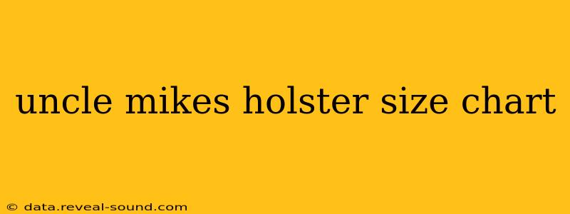 uncle mikes holster size chart