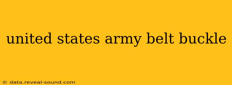 united states army belt buckle