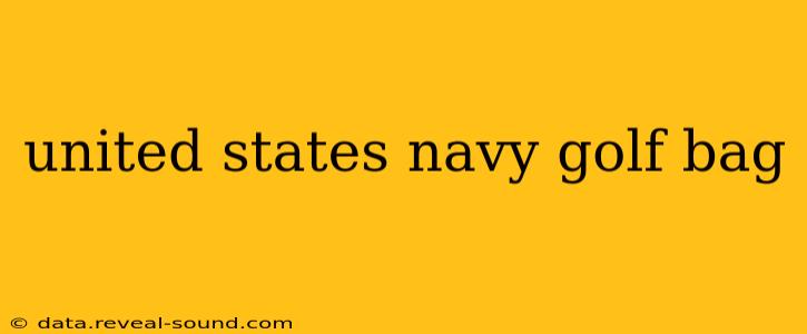 united states navy golf bag
