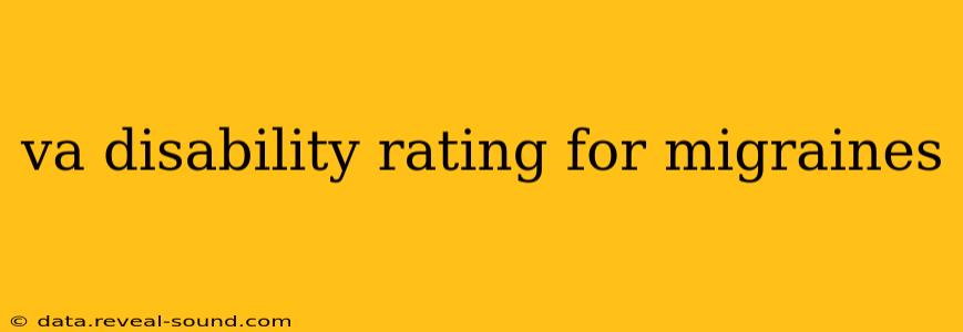 va disability rating for migraines