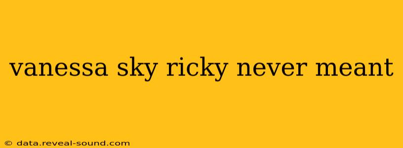 vanessa sky ricky never meant