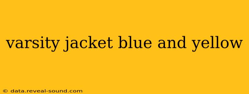 varsity jacket blue and yellow