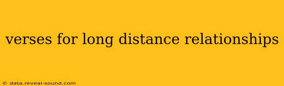 verses for long distance relationships