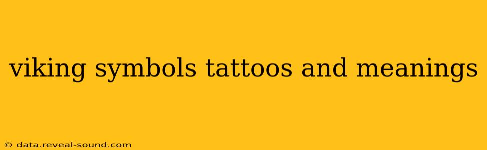 viking symbols tattoos and meanings