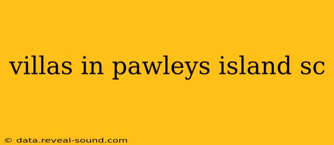 villas in pawleys island sc