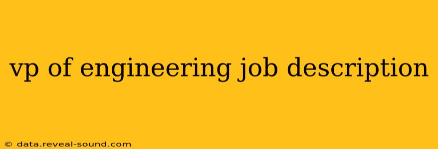 vp of engineering job description