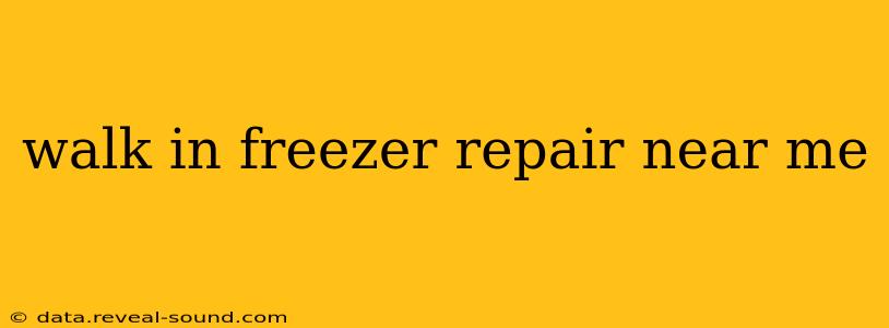 walk in freezer repair near me