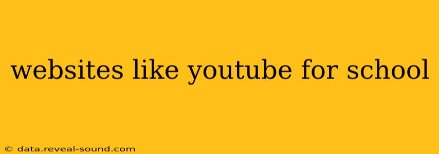 websites like youtube for school