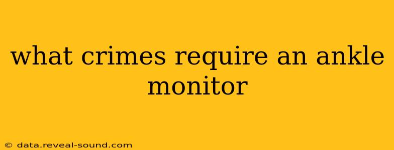what crimes require an ankle monitor