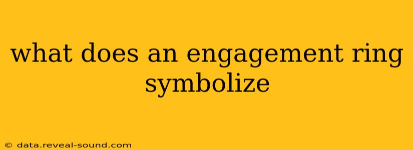 what does an engagement ring symbolize