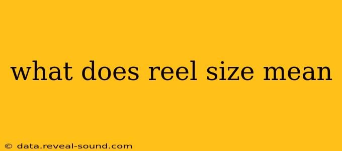 what does reel size mean