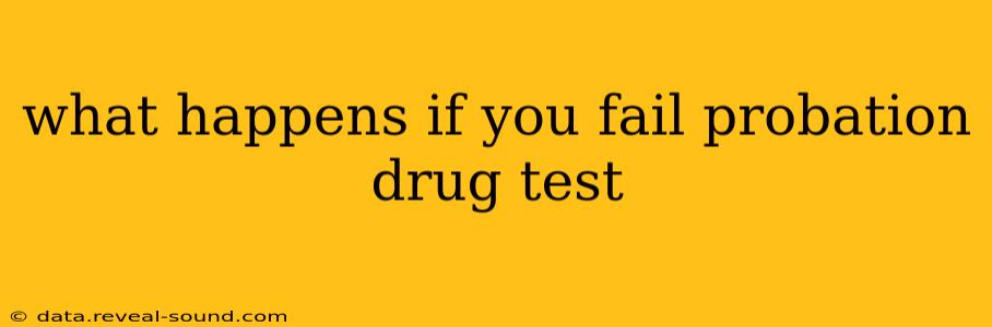 what happens if you fail probation drug test