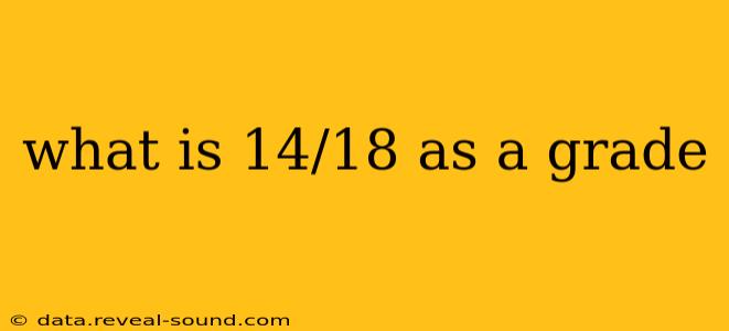 what is 14/18 as a grade