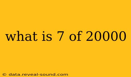 what is 7 of 20000